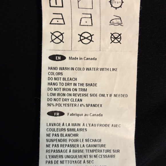 Joseph Ribkoff Black Capri Leggings With Keyhole Button Detail Women's Size 6 - Picture 11 of 11